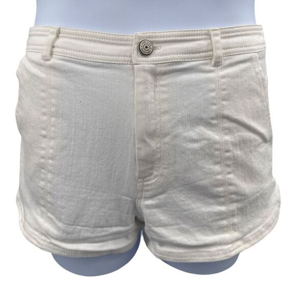 Cinq à Sept Tous Les Jours White Wrap Shorts Womens Size 6 Cotton Blend Pockets - Picture 1 of 10